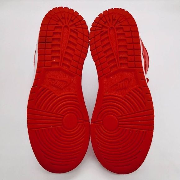 Nike Dunk High PS Basketball Sneakers Kids Size 12.5 C White Red Classic Shoes - Picture 7 of 8